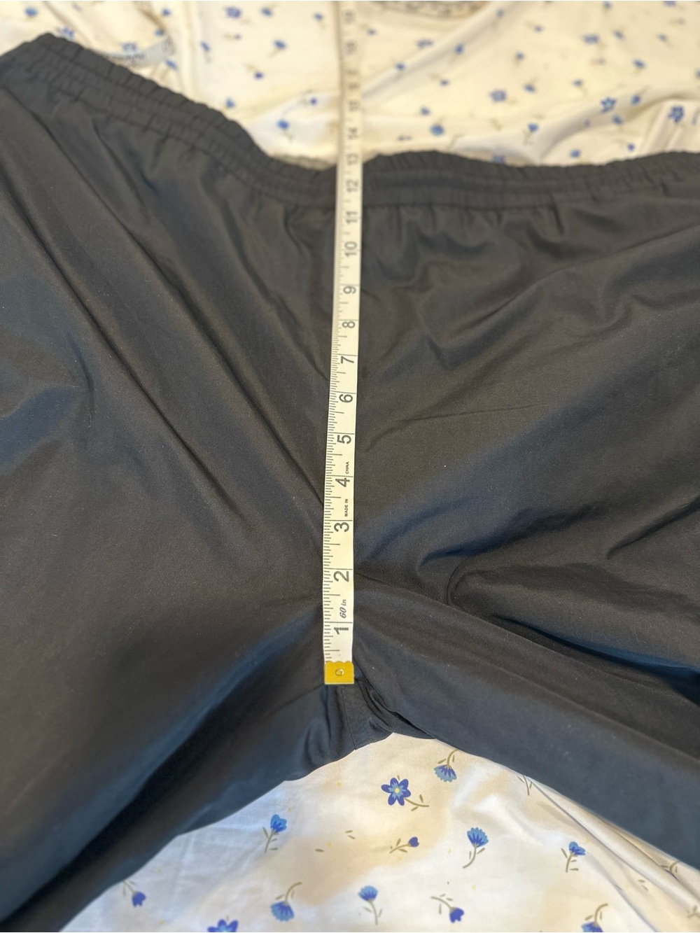VTG Y2K Champion Black C2H4 Sz:L Splicing 3M Lined Seaplane Wide Leg Track Pants - Picture 6 of 14